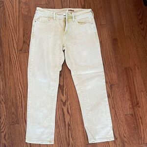 Pilcro Yellow Cream Slim Boyfriend Fit Jeans Sz 29P